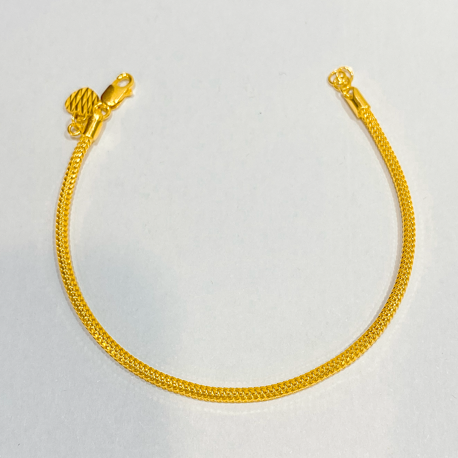 916 Gold Mesh Snake Chain Bracelet
