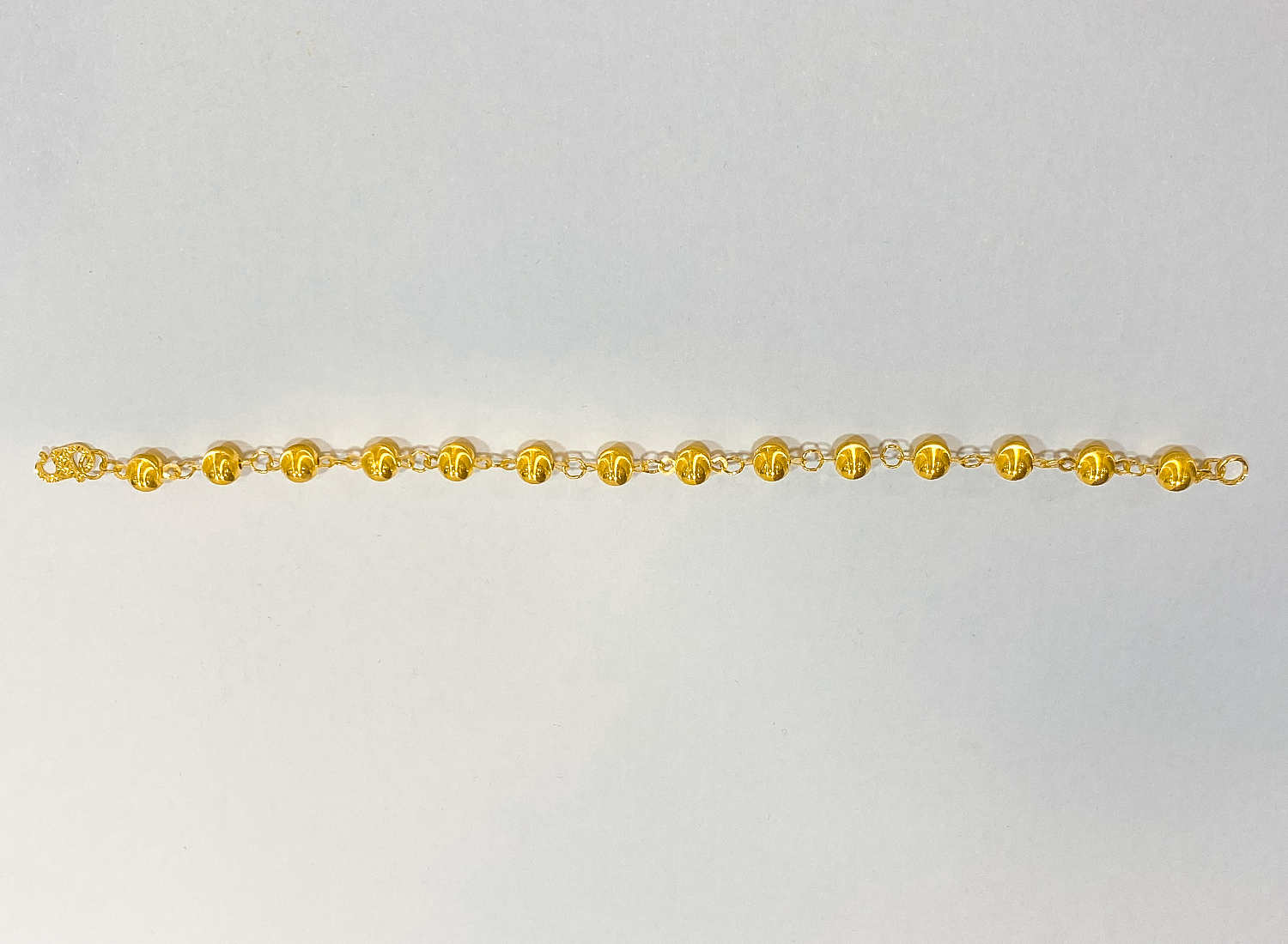 916 Gold Moon Bead Bracelet