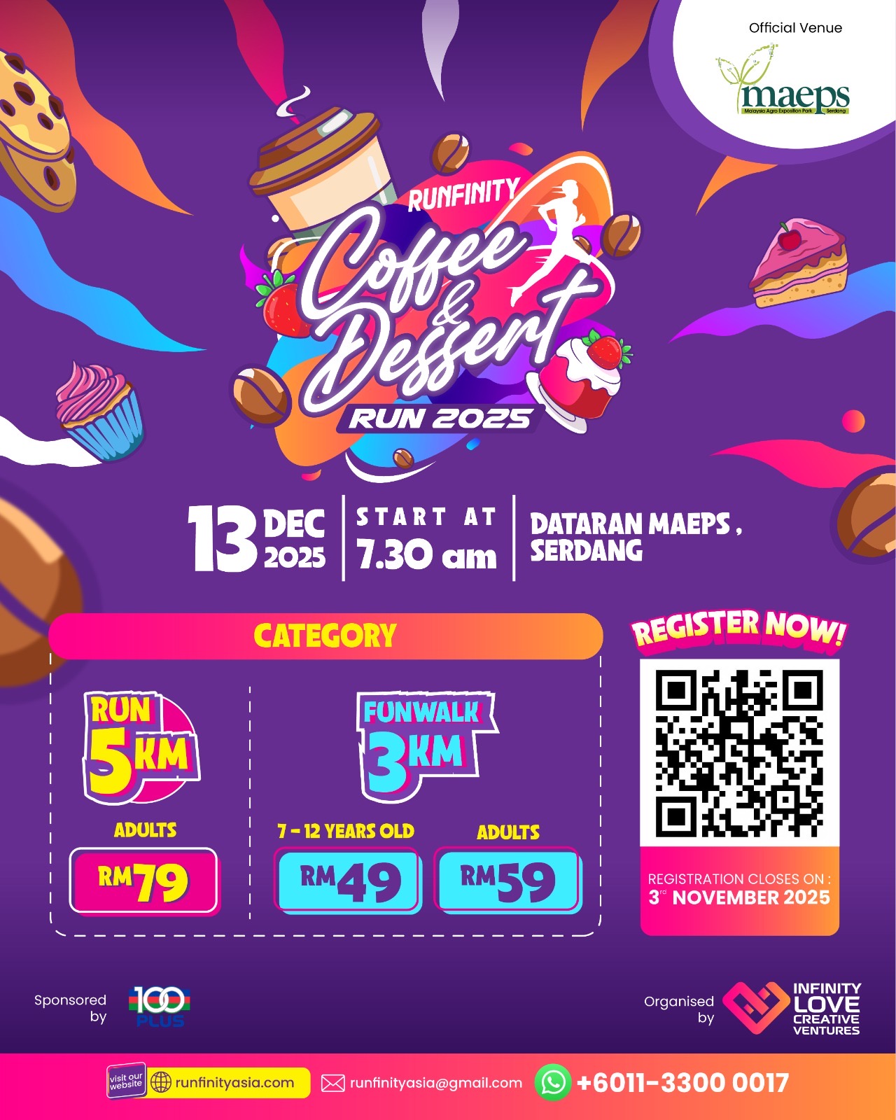 COFFEE & DESSERT FUN RUN 5KM & FUN WALK 3KM 2025 | Runfinity: Coffee & Dessert Run 2025
