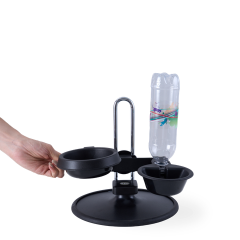 黑_立式寵物飲飼兩用組 Bowl & Stands