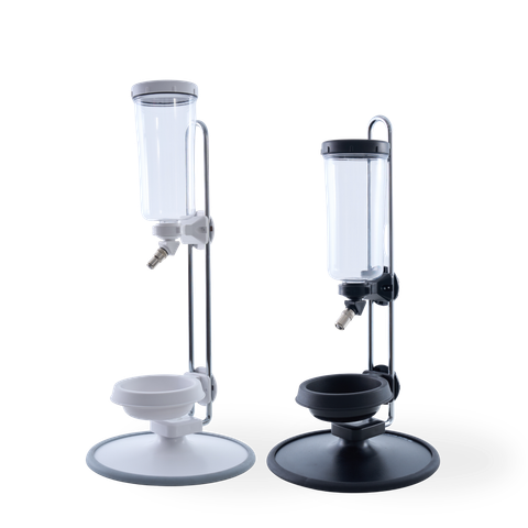 黑+白_立式寵物飲水組 Pet Food Water Kit
