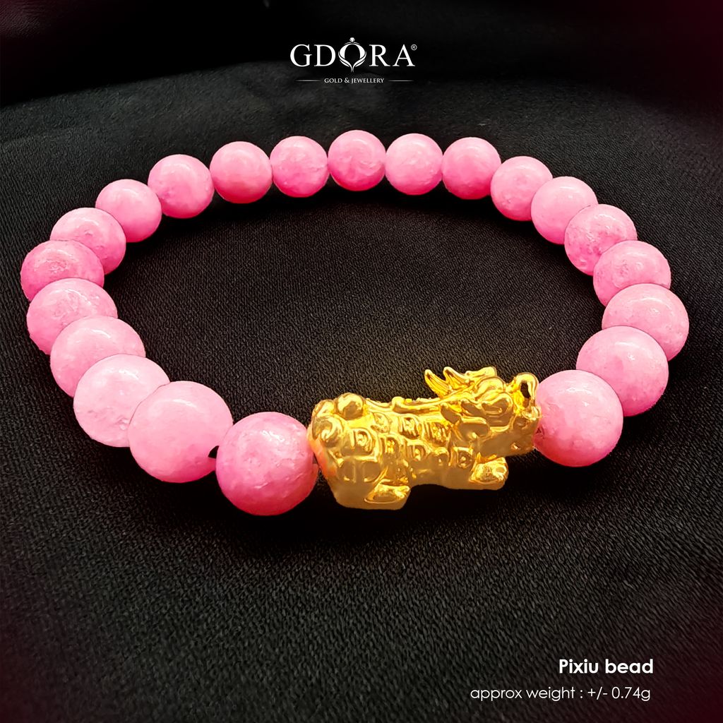 pixiu bead pink crystal (3)