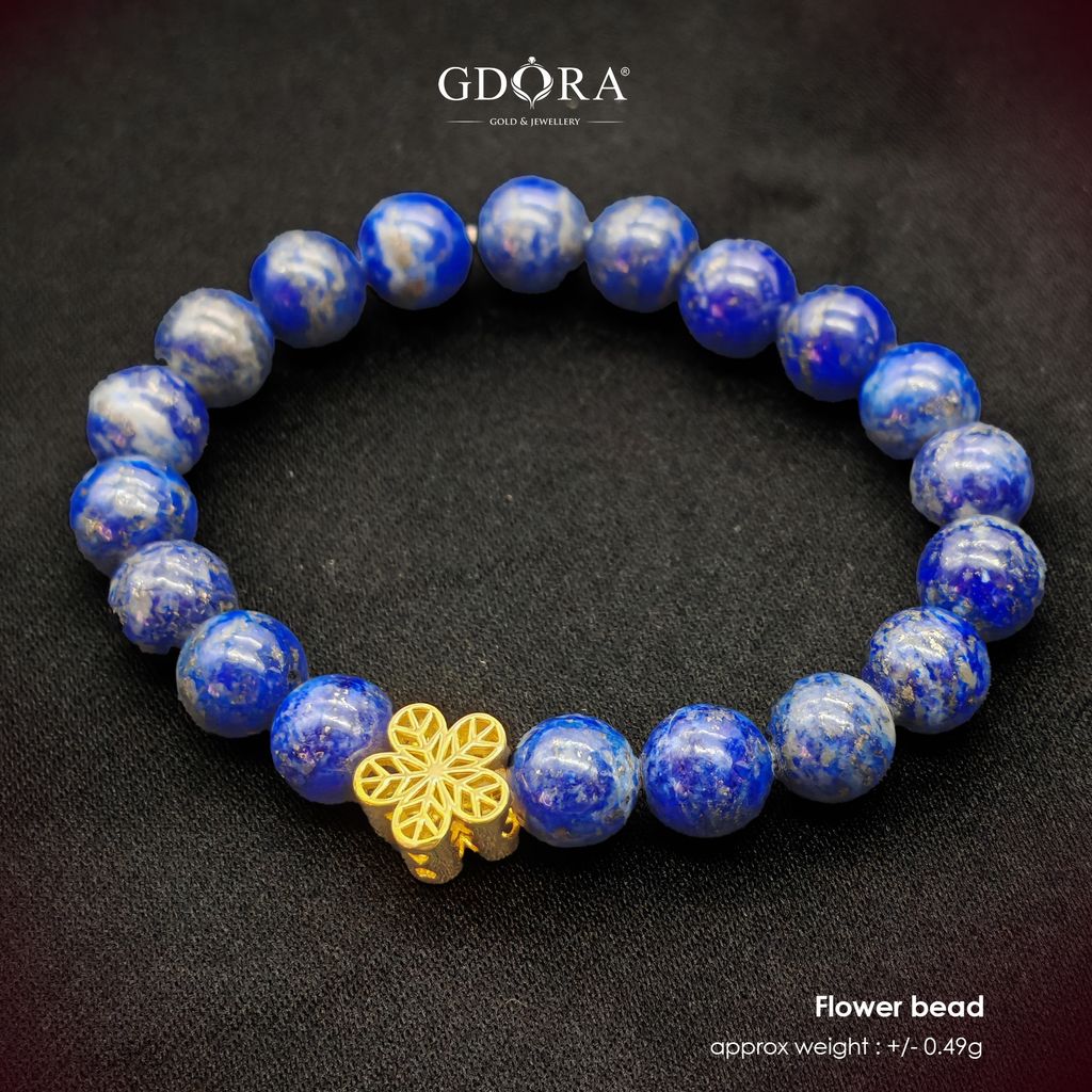 flower bead blue crystal  (1)