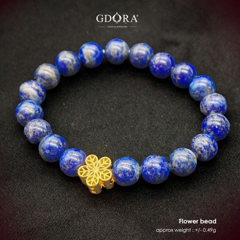 flower bead blue crystal  (1)
