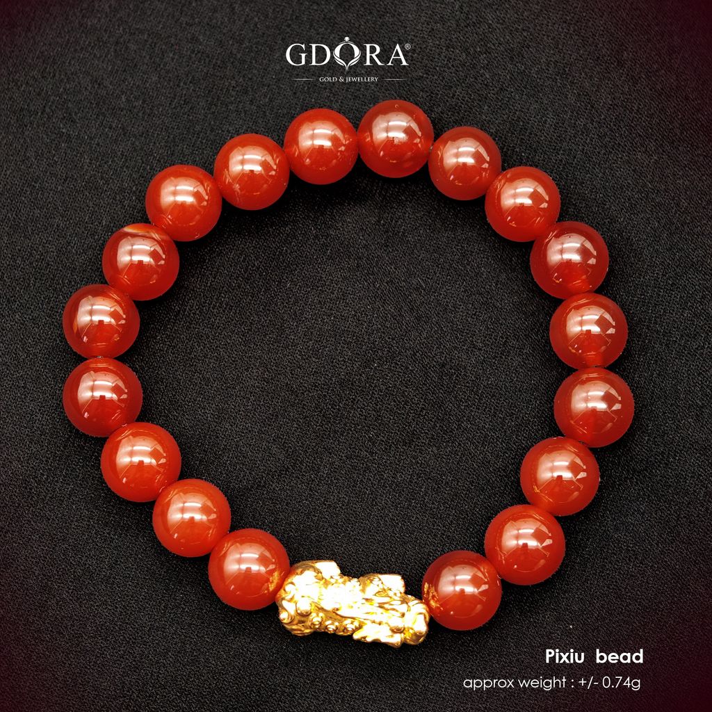 pixiu bead dark red  (3)