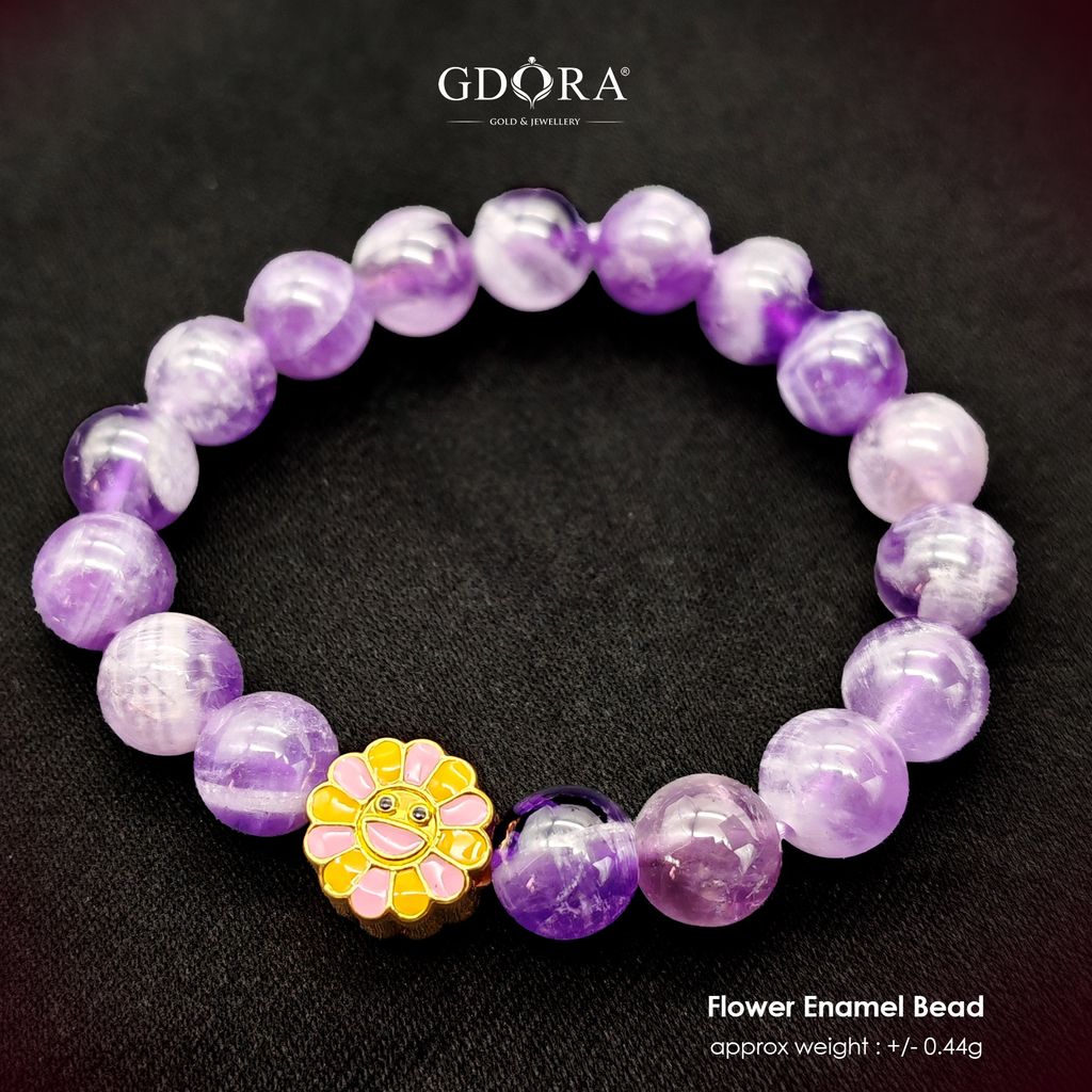 flower enamel bead 1