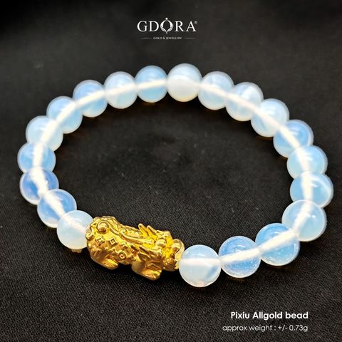 pixiu all gold bead