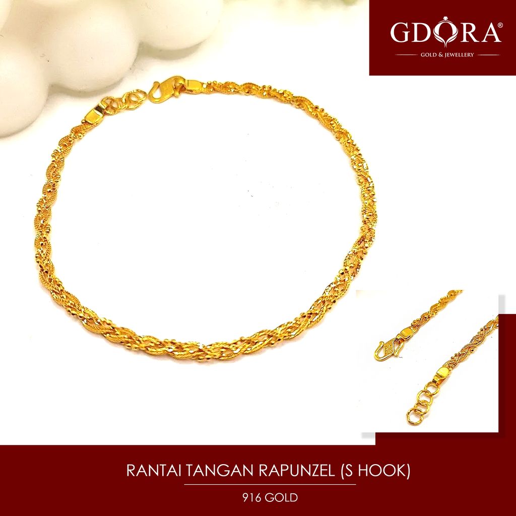 RANTAI TANGAN RAPUNZEL (S HOOK)