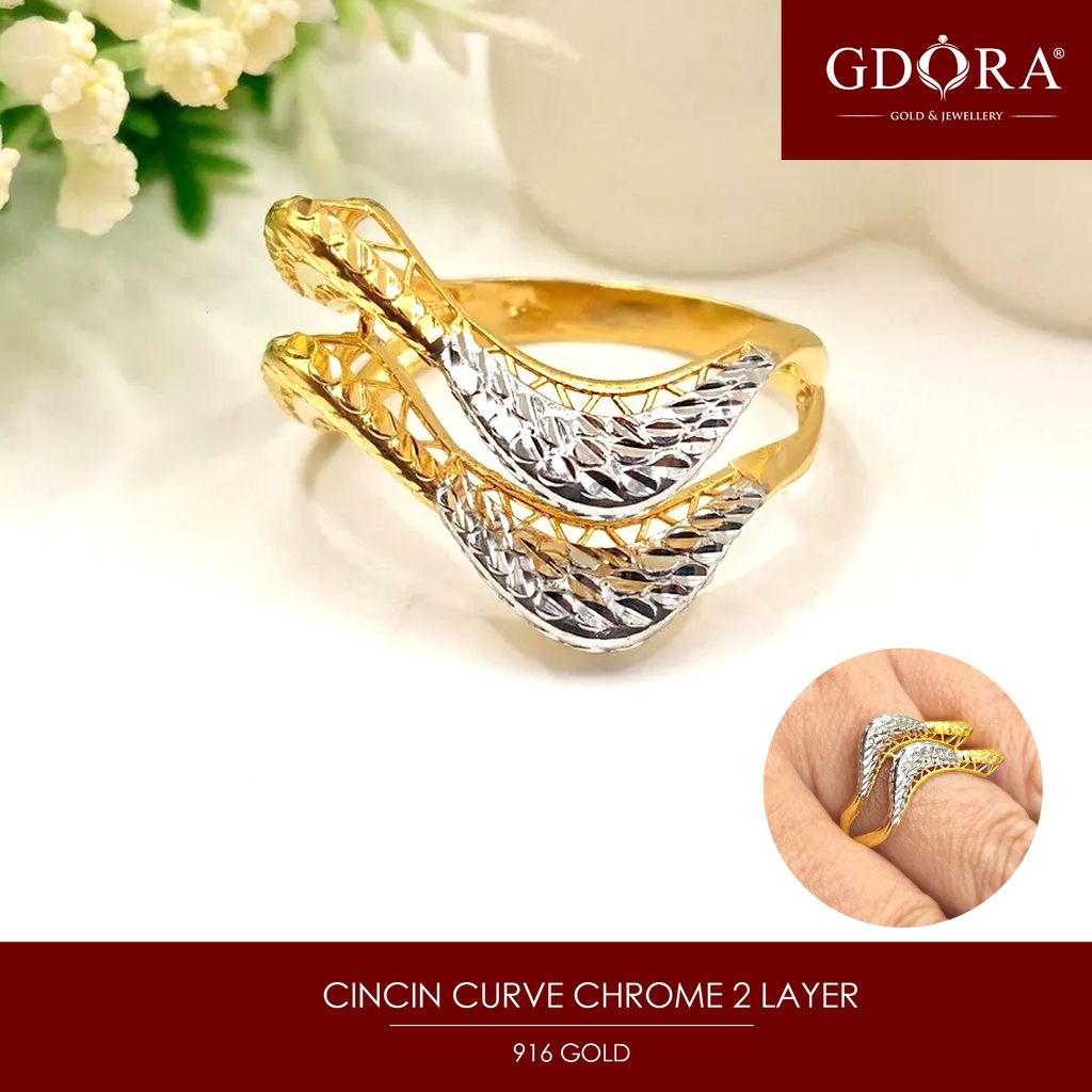 Cincin Curve Chrome 2 Layer
