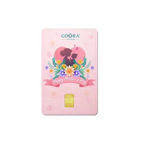 Mother's Day Gold Bar Design_Lovely Floral_Front