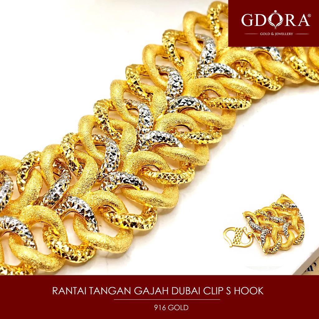 RANTAI TANGAN GAJAH DUBAI CLIP S HOOK