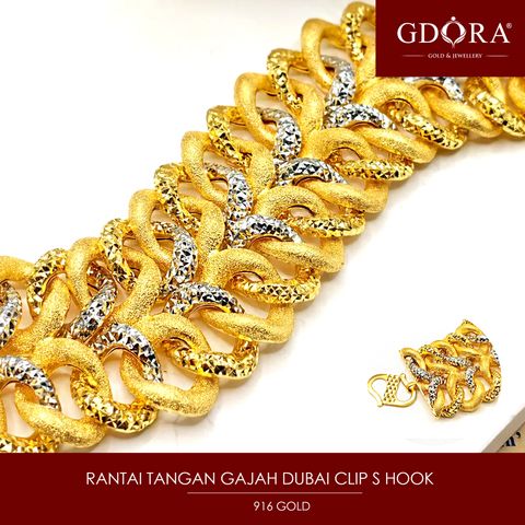 RANTAI TANGAN GAJAH DUBAI CLIP S HOOK