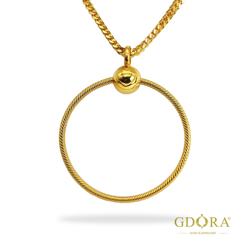 Signature O (Pendant)_With Necklace
