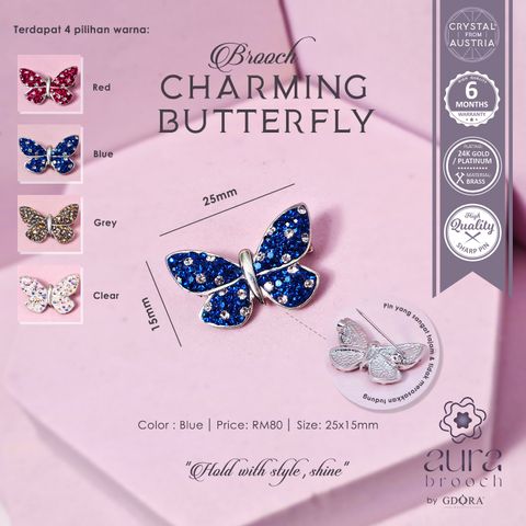 BUTTERFLY BROOCH_Blue