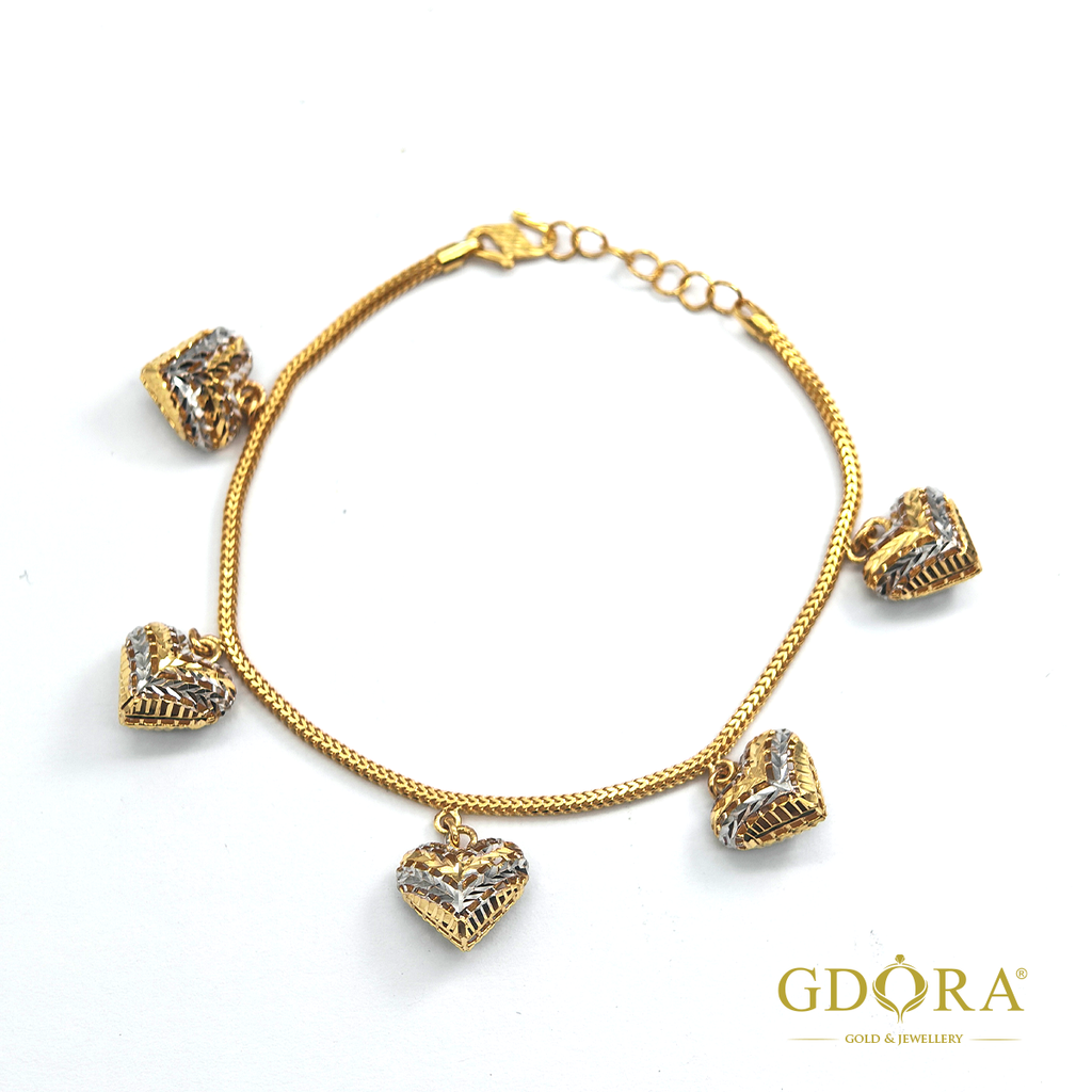 rantai tangan love dua warna 3