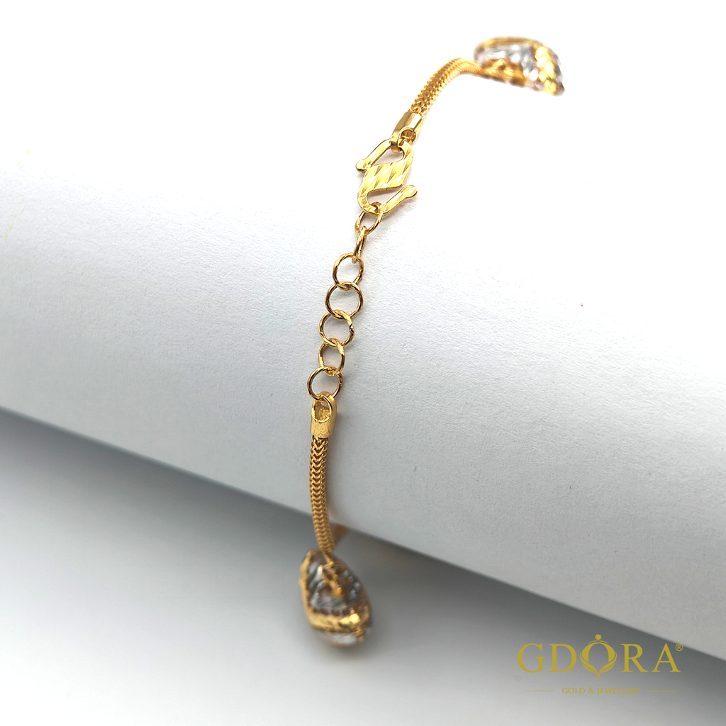 rantai tangan love dua warna 2