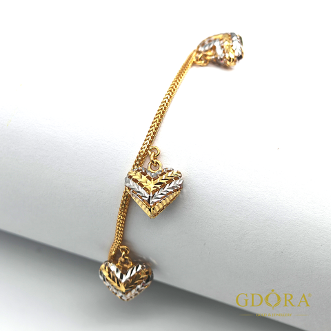 rantai tangan love dua warna 1