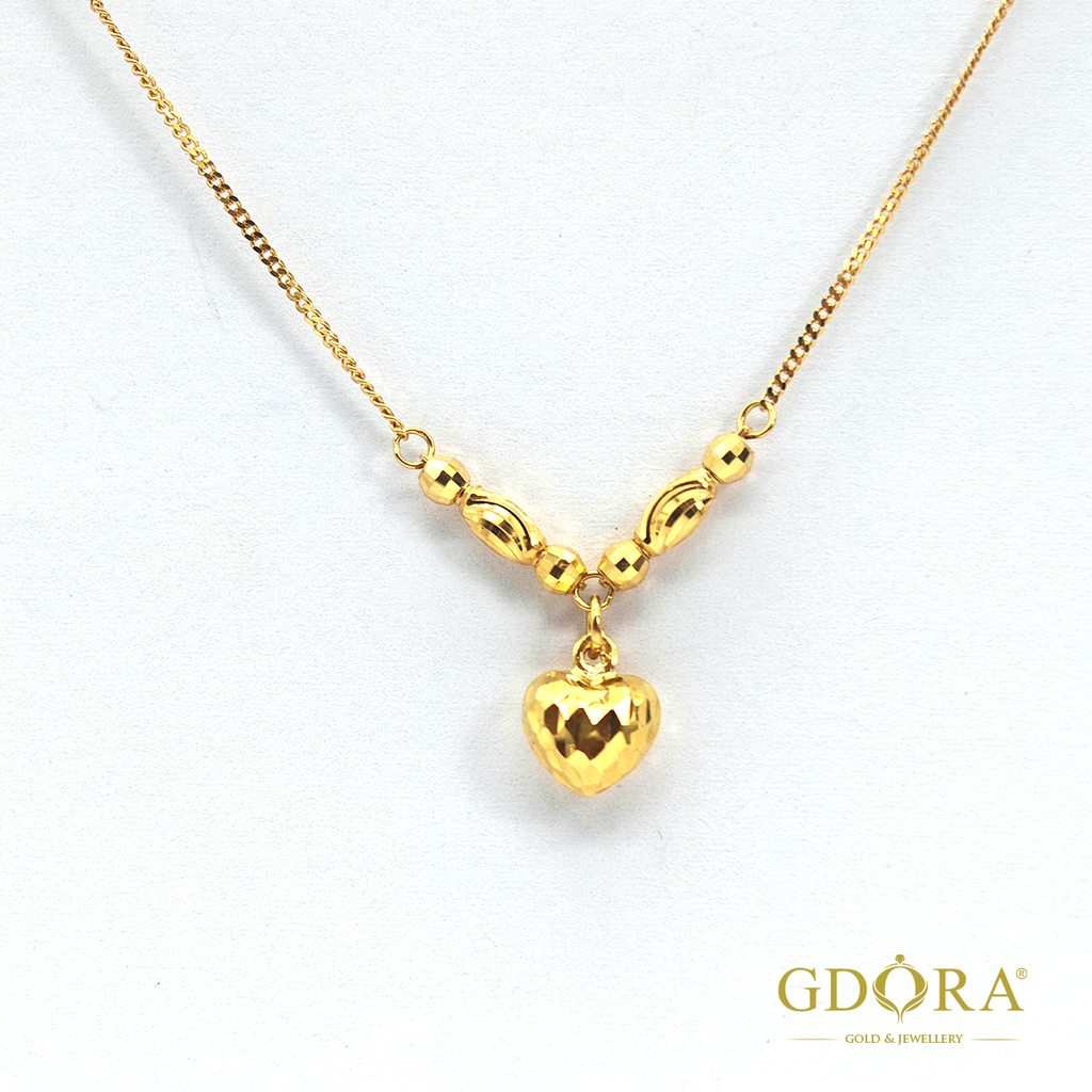 rantai leher love crystal 1