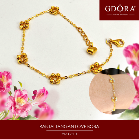 rantai tangan love boba 3