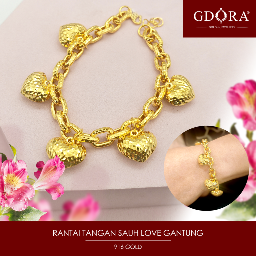 RANTAI TANGAN SAUH LOVE GANTUNG 1