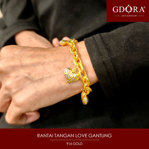 RANTAI TANGAN LOVE GANTUNG 2