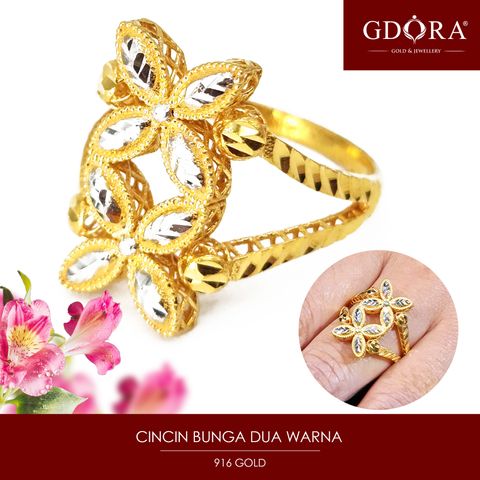 Cincin Bunga Dua Warna_1