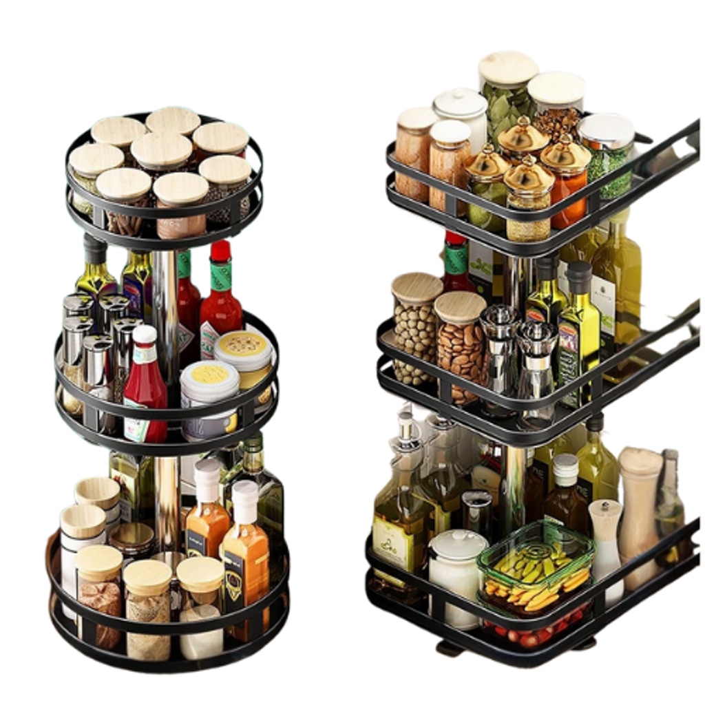 2_3 Tier 360° Rotating Spice Rack