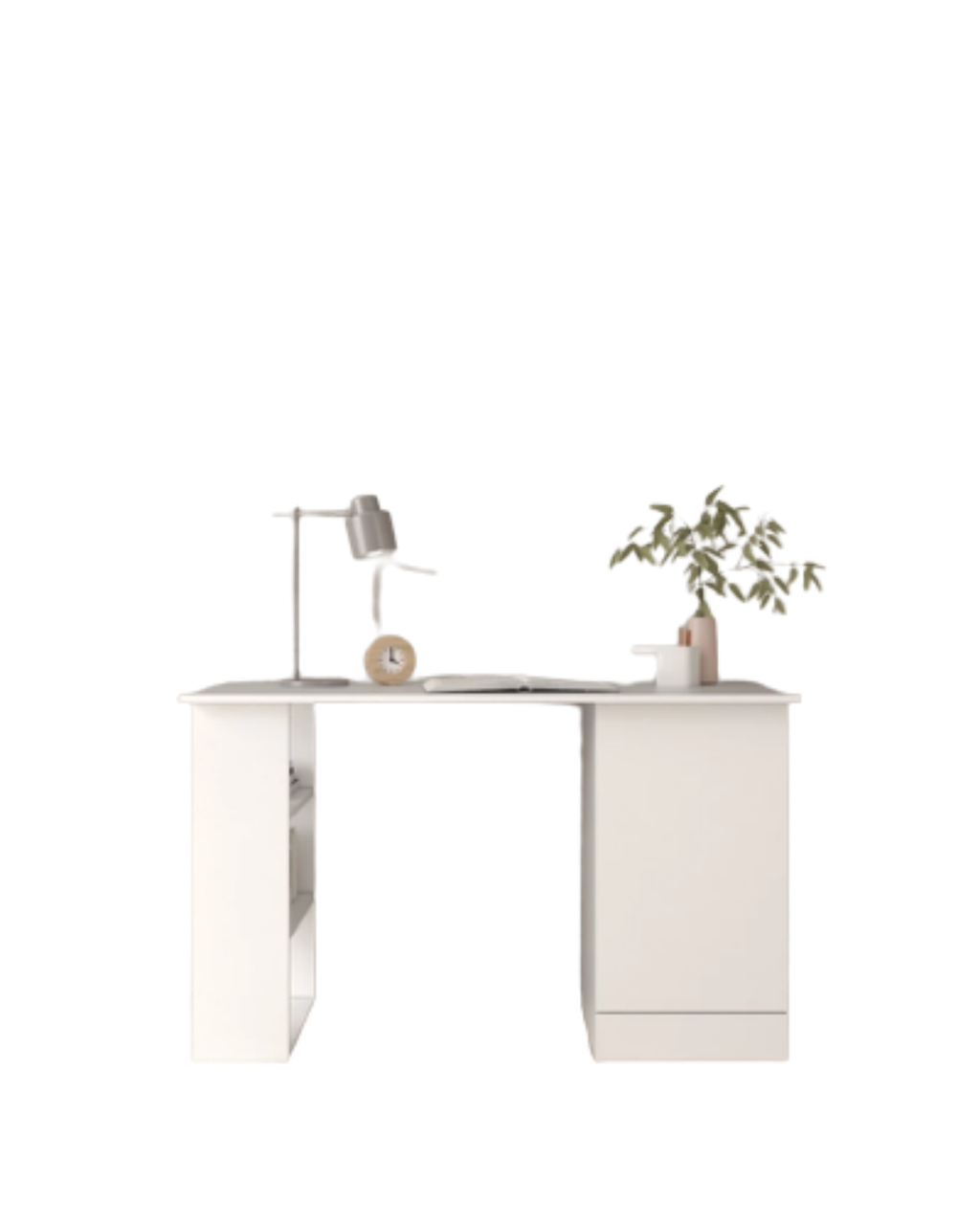 1 Door + 3 open storage Writing Table - NO BG