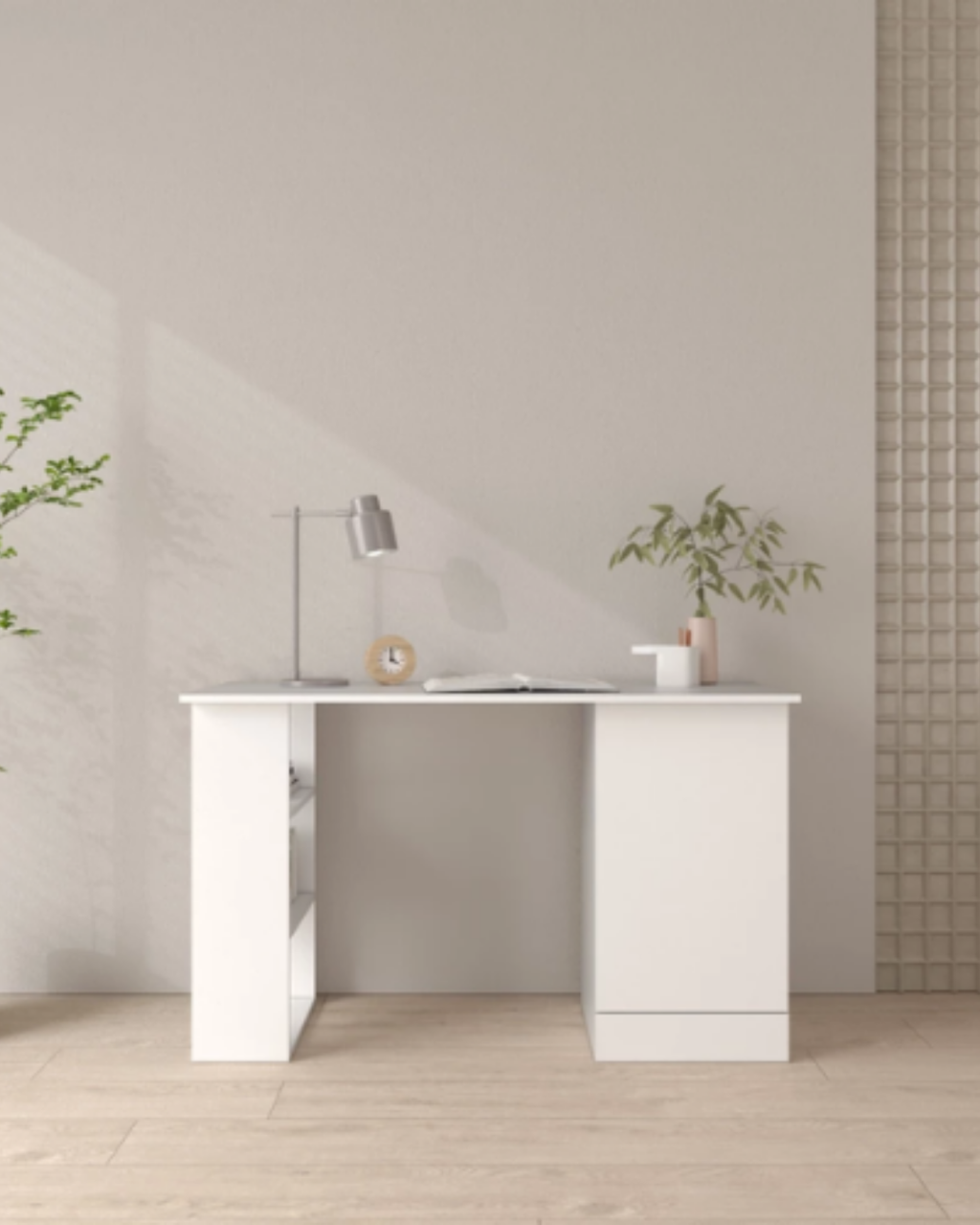1 Door + 3 open storage Writing Table - NO TEXT