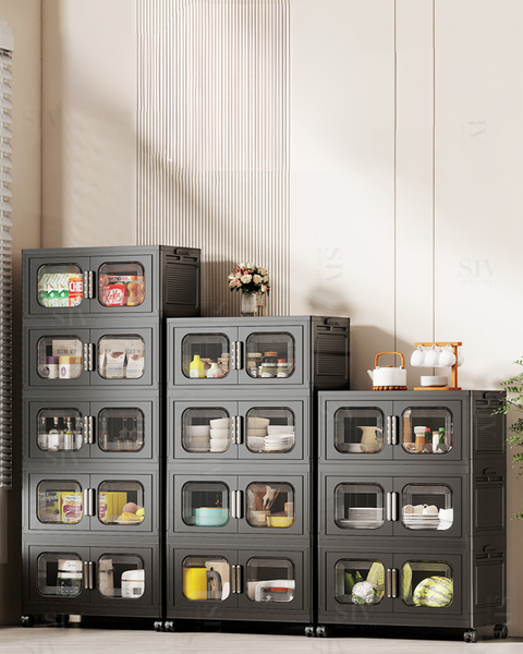 Plastic Kitchen Storage Cabinet - NO TEXT