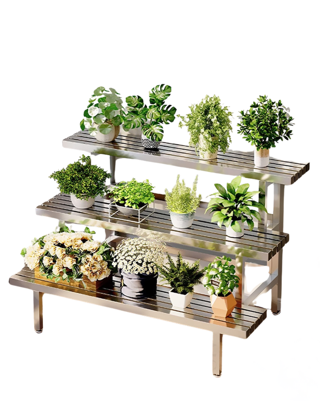 Stainless Steel Plant Stand - NO BG