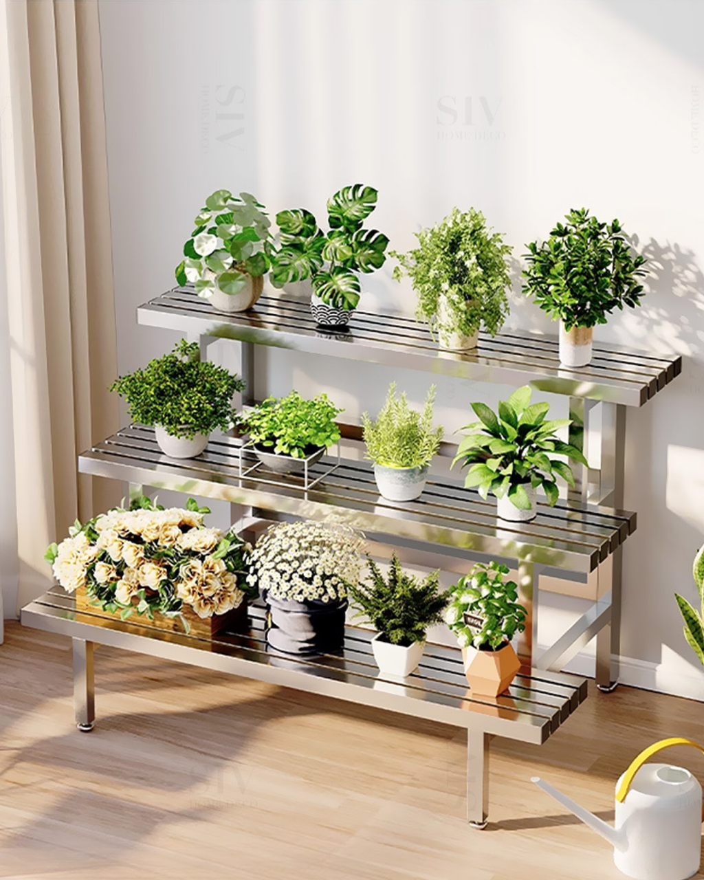 Stainless Steel Plant Stand - NO TEXT