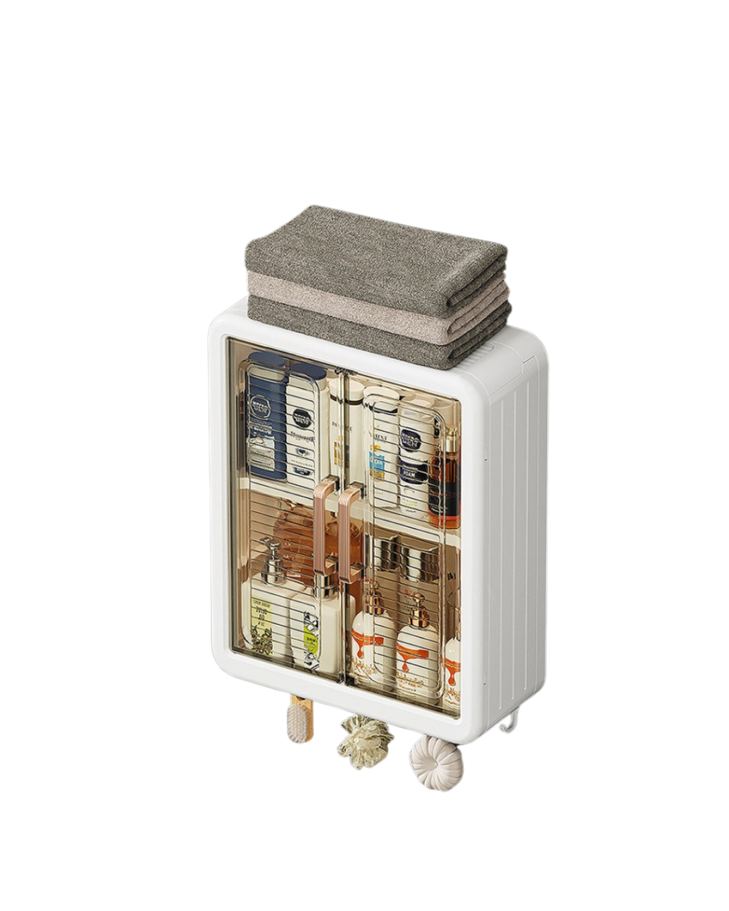 Wall Mounted Bathroom Organizer - NO BG