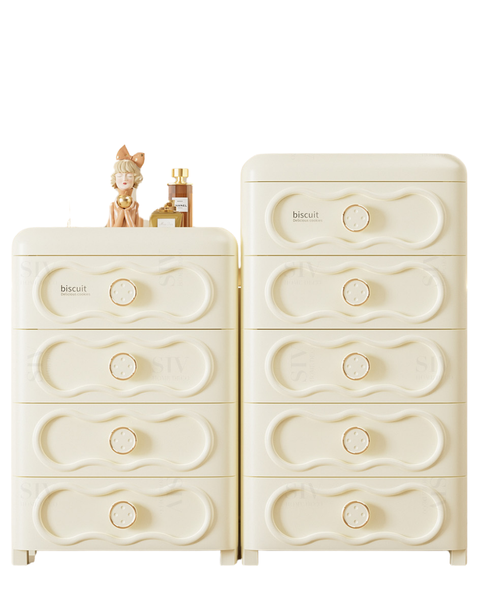 Plastic Cabinet With Drawer Organizer - NO BG