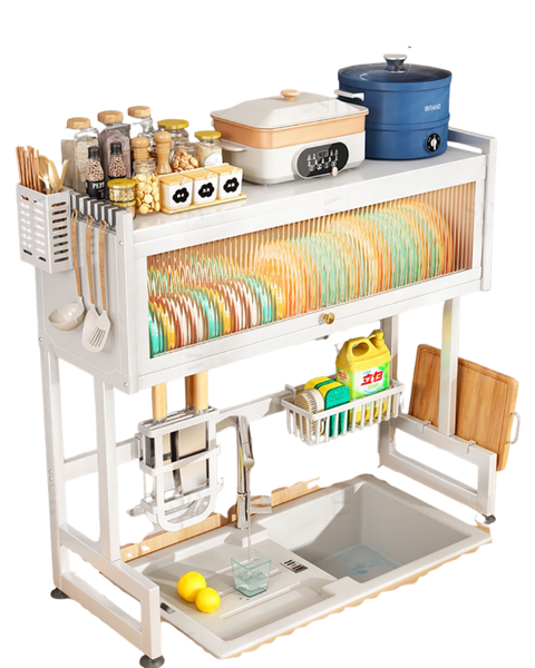 Over-The-Sink Dish Drainer - NO BG