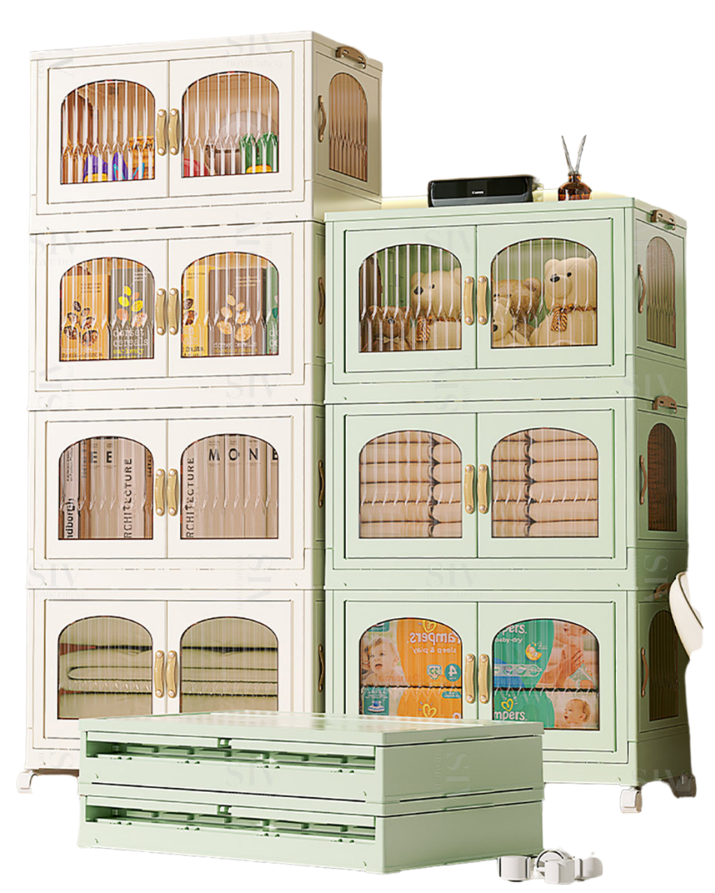 Foldable Wardrobe With Wheels - NO BG