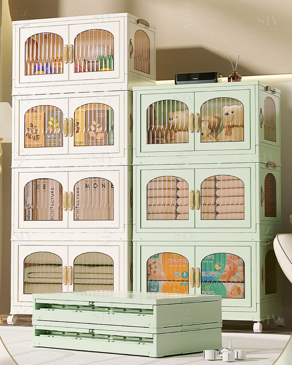 Foldable Wardrobe With Wheels - NO TEXT