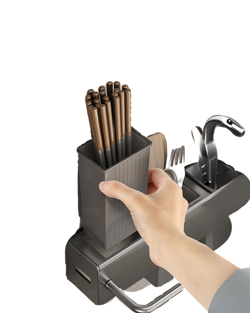 Wall-Mounted Knife Rack Organizer- NO BG