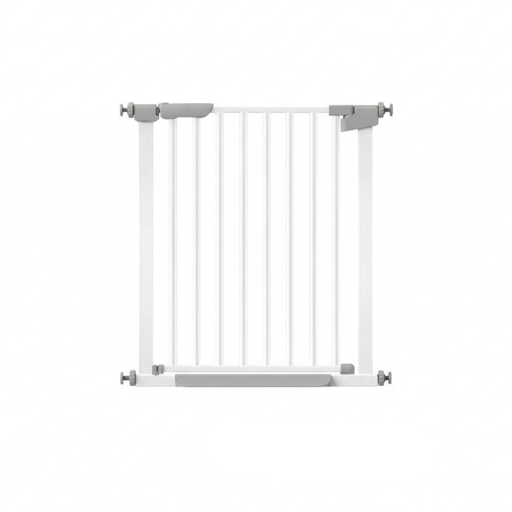 Gate fence white bg