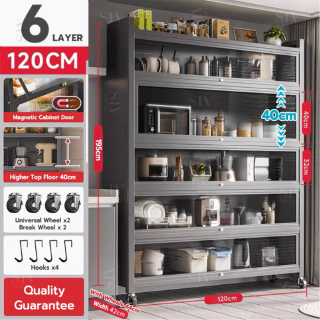 6 tiers (120x44cm)-H