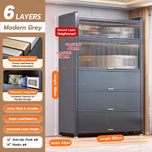 6 Tier 120X42X122