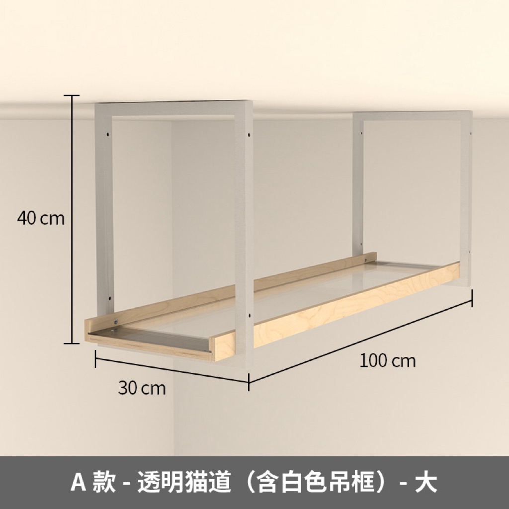 100海洋板+透明道+白吊框