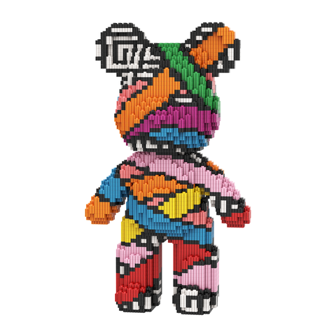 【32cm】M6604【萌力熊系列】觳帛封印中号熊-白底图