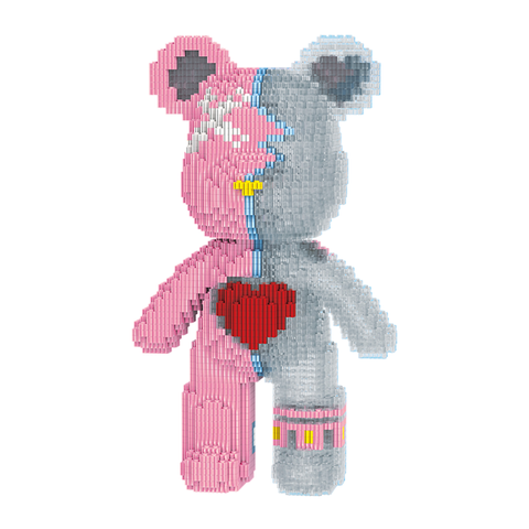 【32cm】M6622【萌力熊系列】热恋心动中号熊-白底图