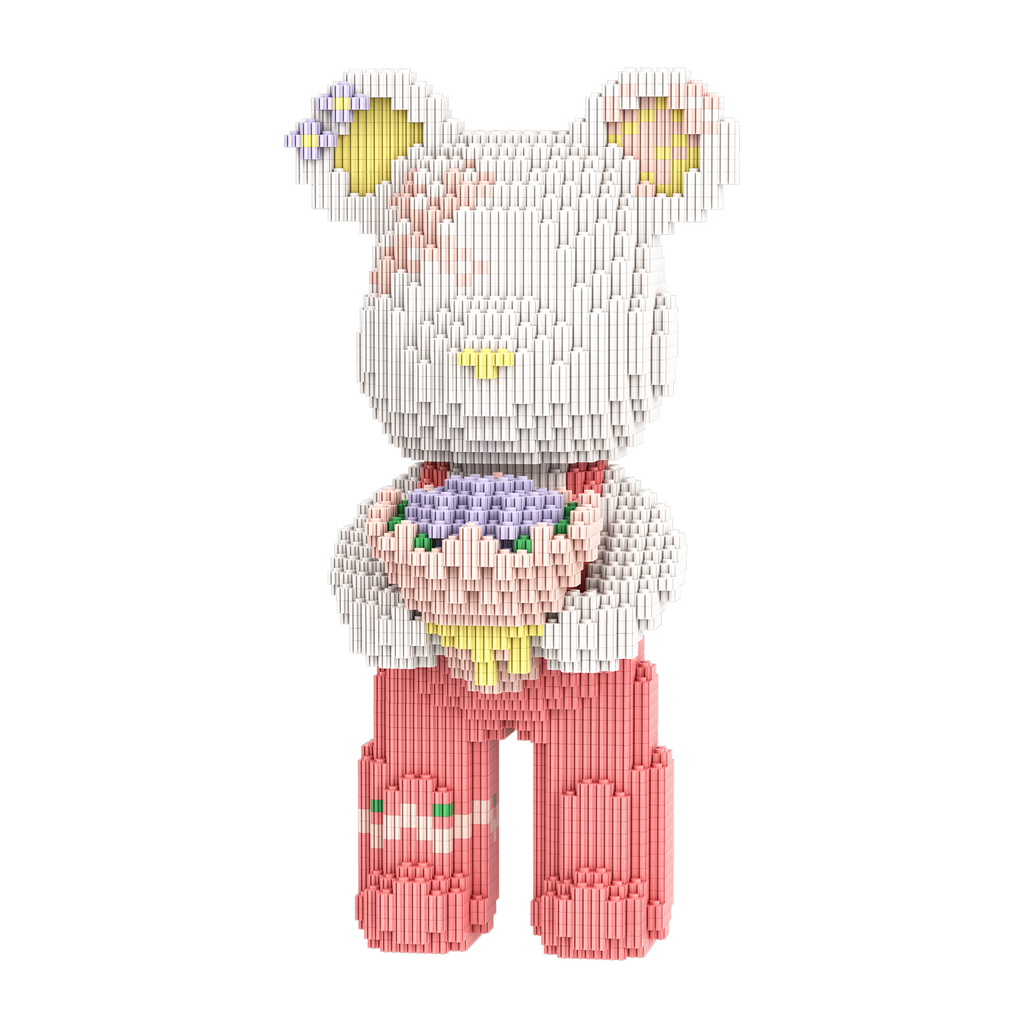 【32cm】M6650【萌力熊系列】西西公主中号熊-白底图