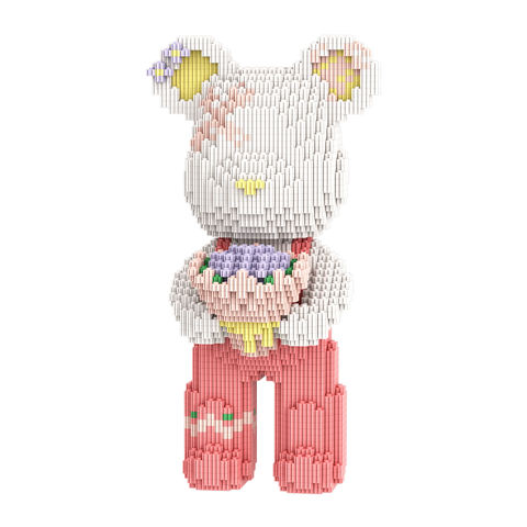 【32cm】M6650【萌力熊系列】西西公主中号熊-白底图