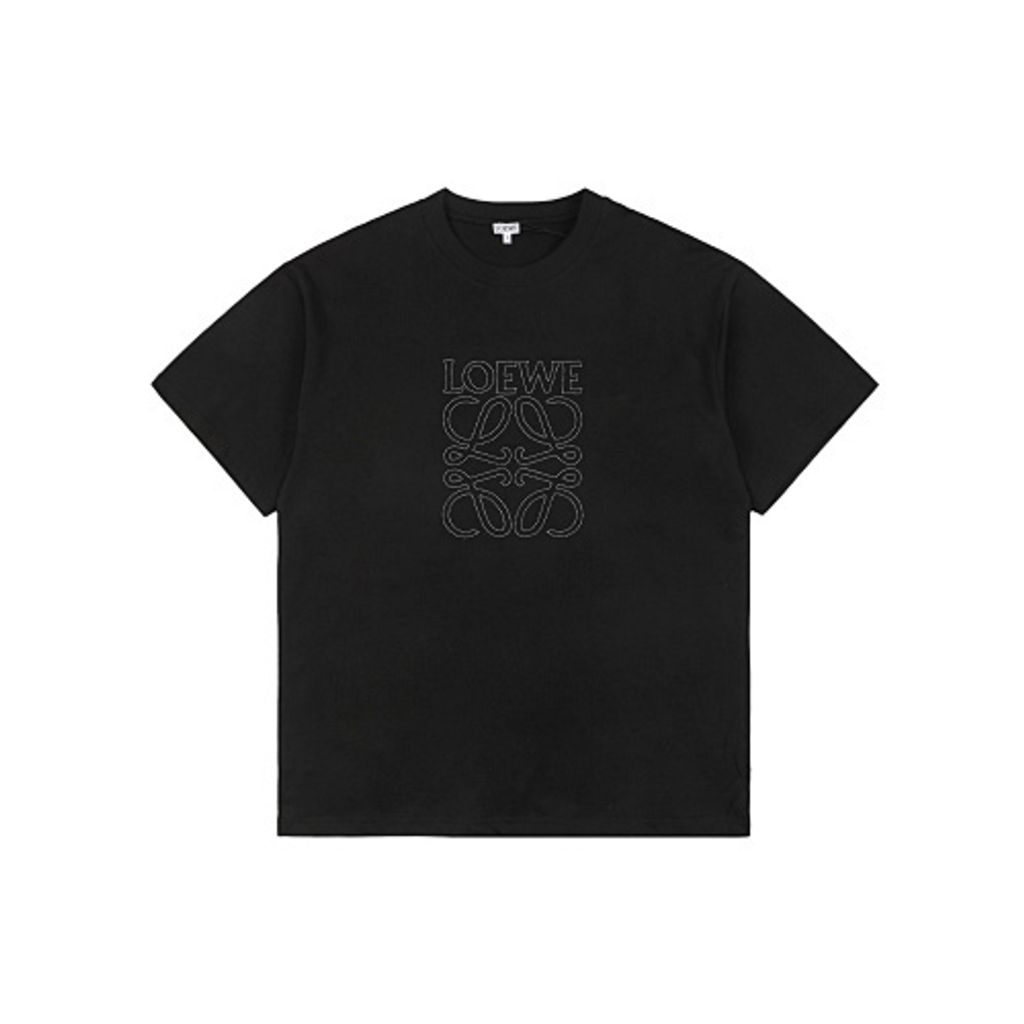 Loewe Hollow Anagram T-Shirt Black (230g) | Minimalist Luxury