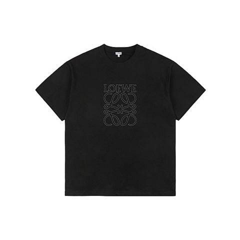 Loewe Hollow Anagram T-Shirt Black (230g) | Minimalist Luxury