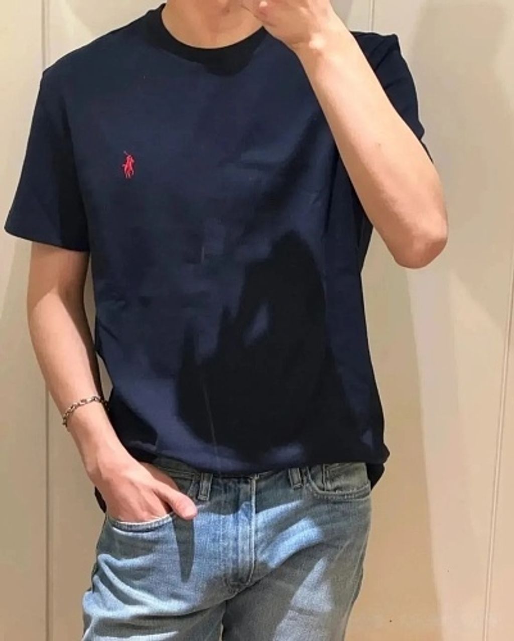 Polo Ralph Lauren Small Pony T-Shirt Navy (280g) | Premium Basic