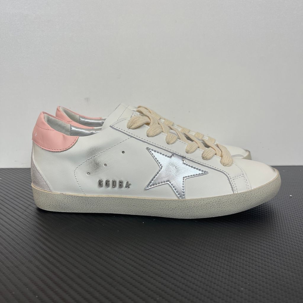 Golden-Goose-Super-Star-White-Silver-Pink-G21D120-G304-Distressed-Italian-Leather-Sneaker